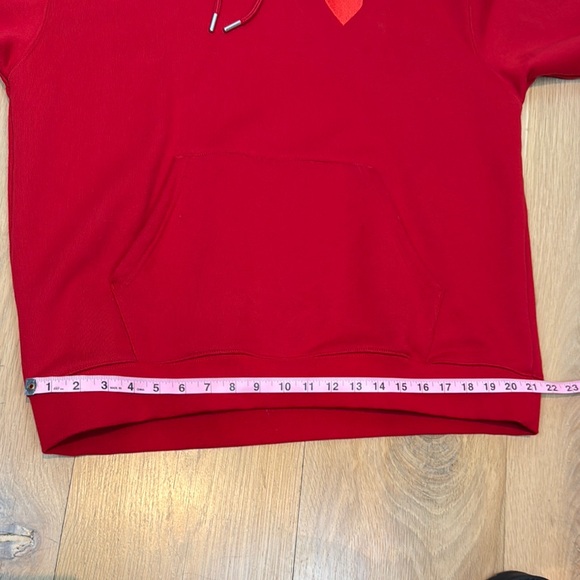 Red Heart Embroidered Men's Hoodie - Picture 8 of 9